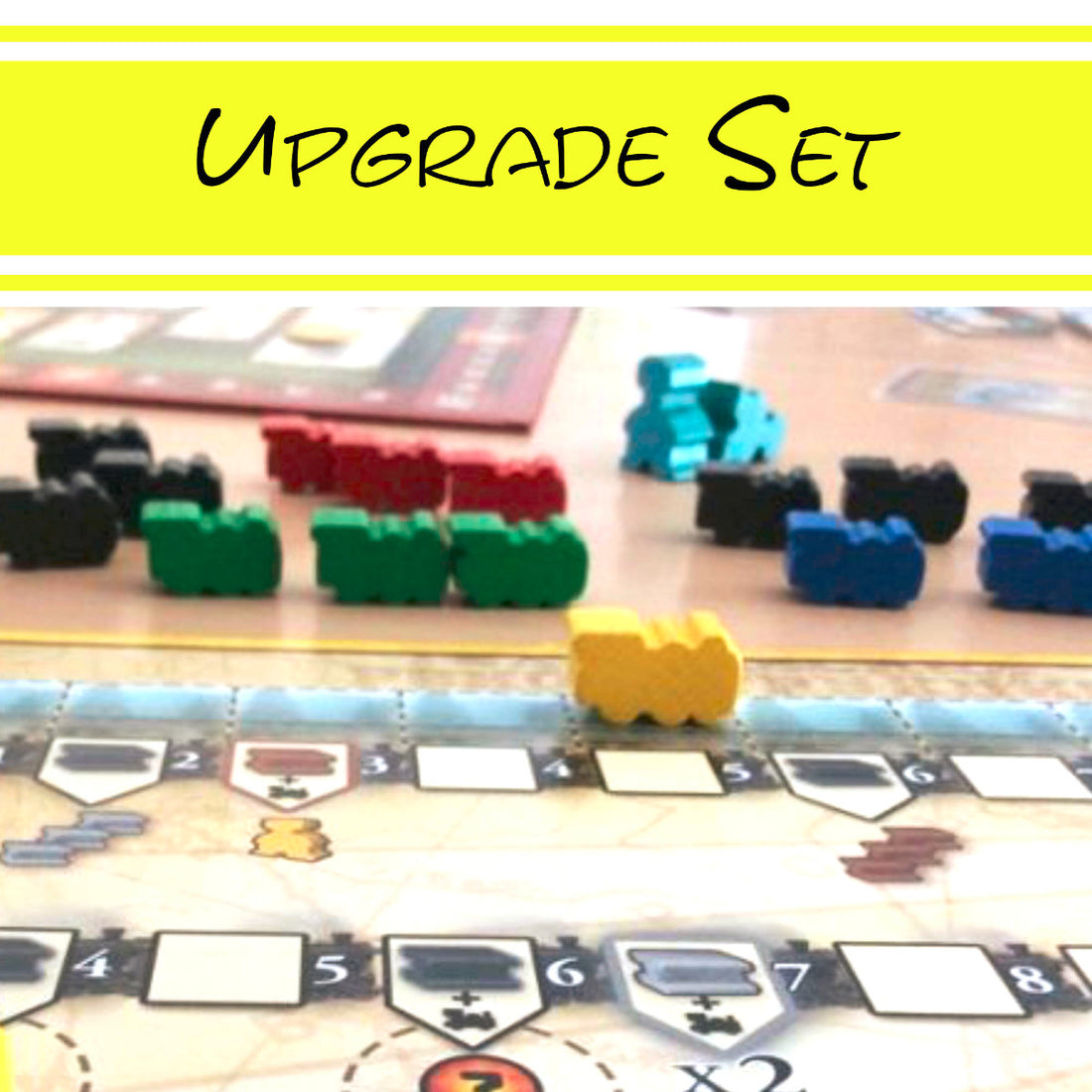 Wooden game bits for Russian Railroads