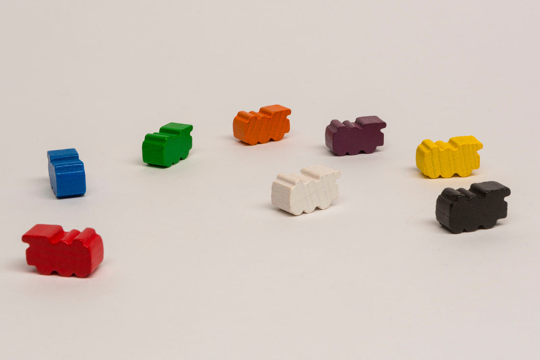 Wooden pieces for Age of Steam