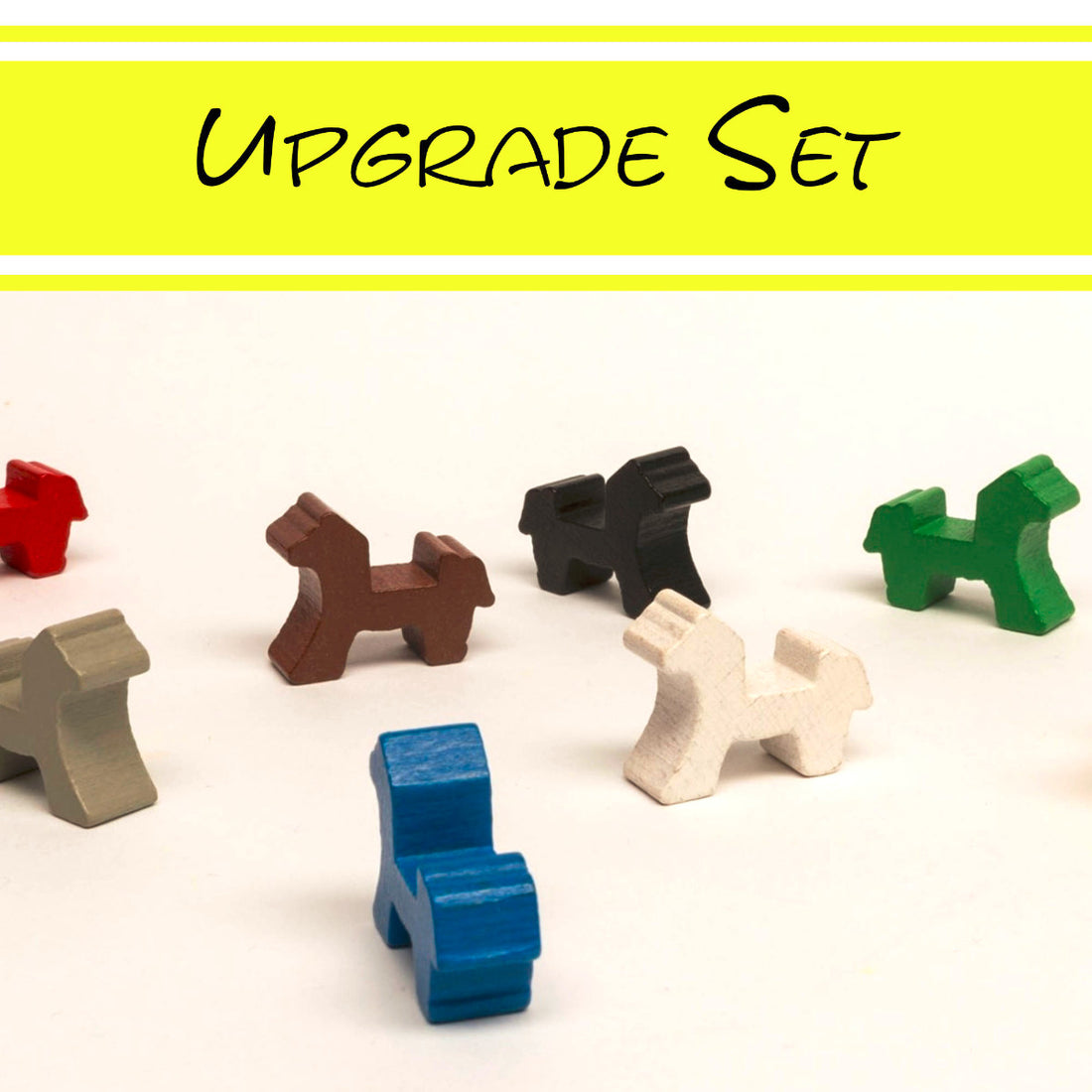 Set game pieces for Great Western Trail