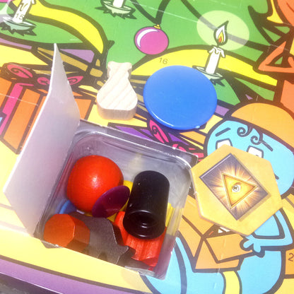 Advent calendar with game components