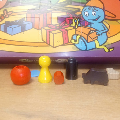 Advent calendar with game components