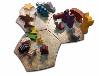 Krippe mit Meeples - Metalldose
