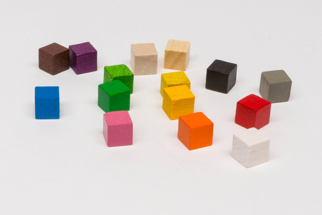 Cube green 14mm approx. 100 pieces- Auction, starting price 15 EUR