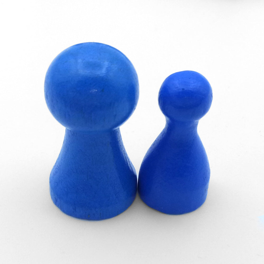50 big pawns - blue, special color - auction, start price 5 EUR