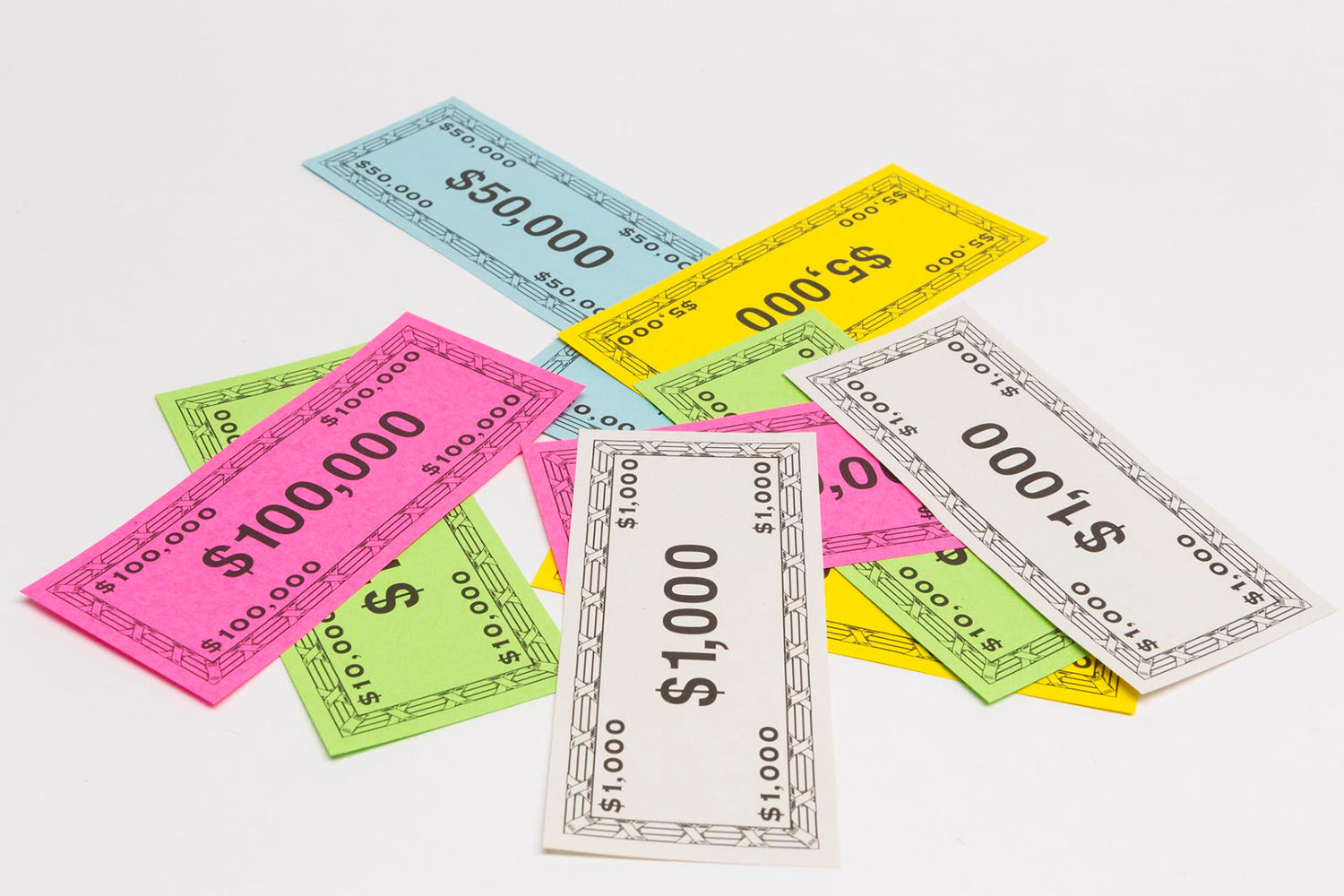 10.000 Geldscheine in 5 Notierungen - Auktion