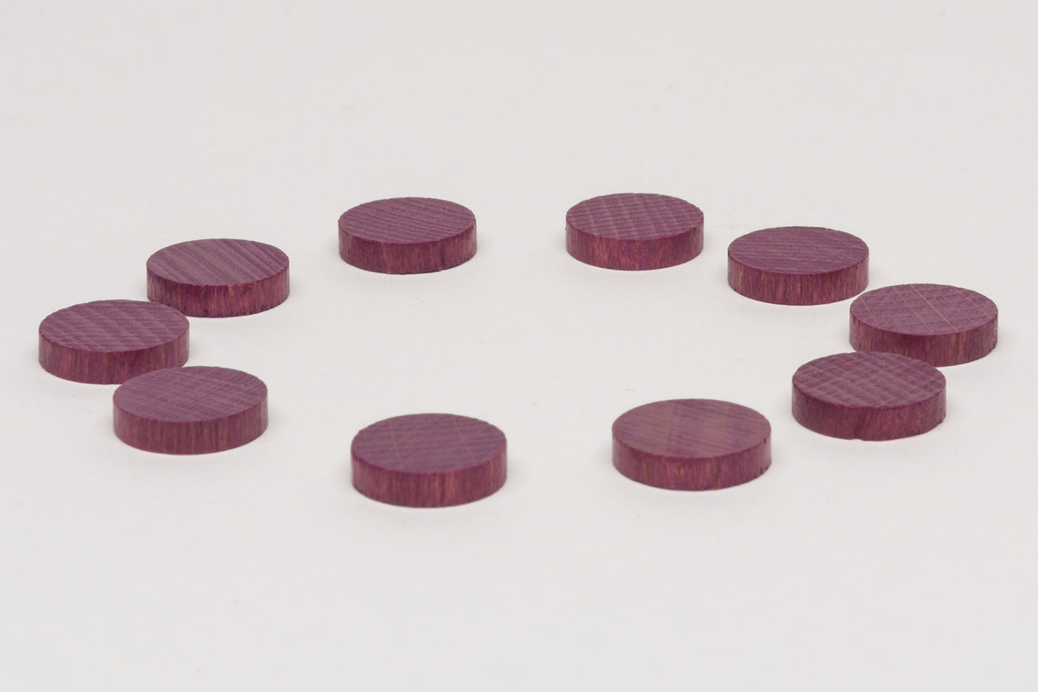 100 Holzscheiben 16 x 4 mm Lila - Auktion