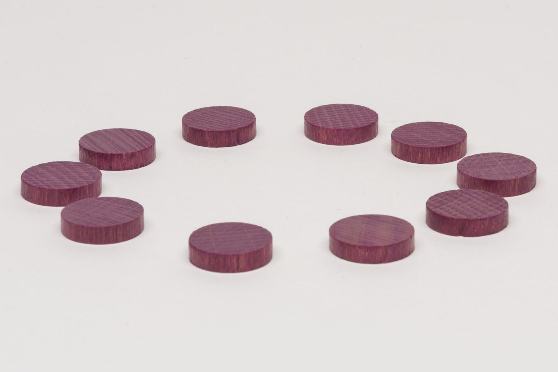 100 Holzscheiben 16 x 4 mm Lila - Auktion