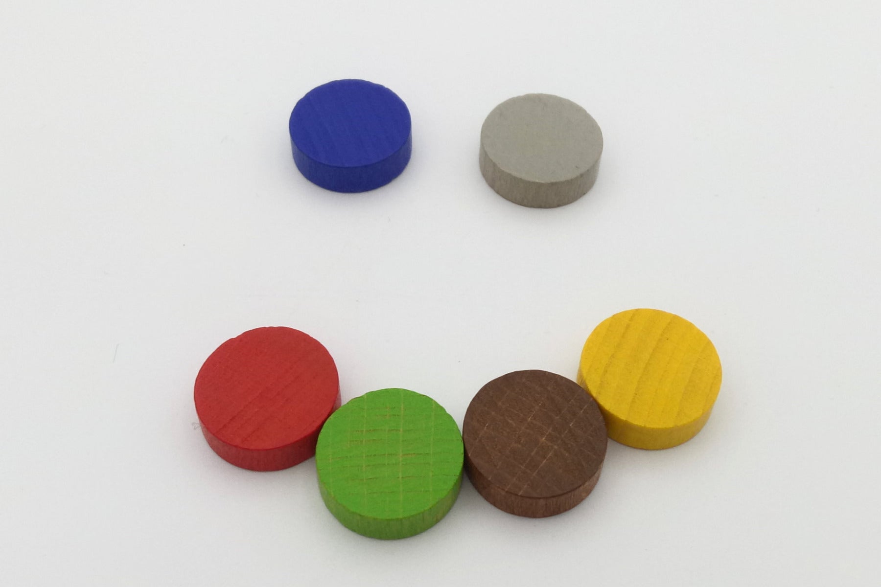 Wooden discs 15 x 5 mm green - from 1.000 pieces
