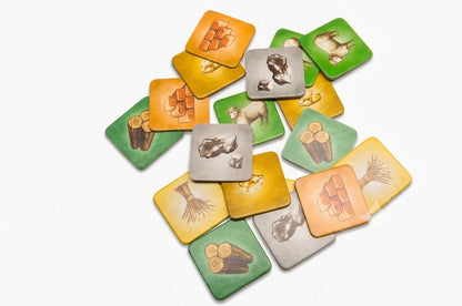 Square 40x40 mm with imprint raw materials