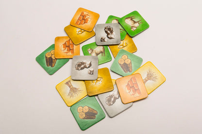 Square 40x40 mm with imprint raw materials