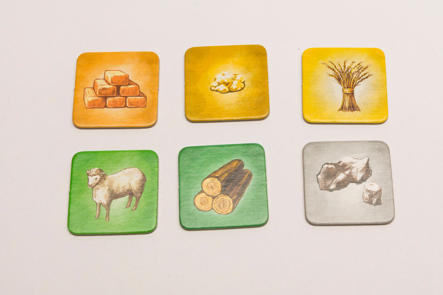 Square 40x40 mm with imprint raw materials