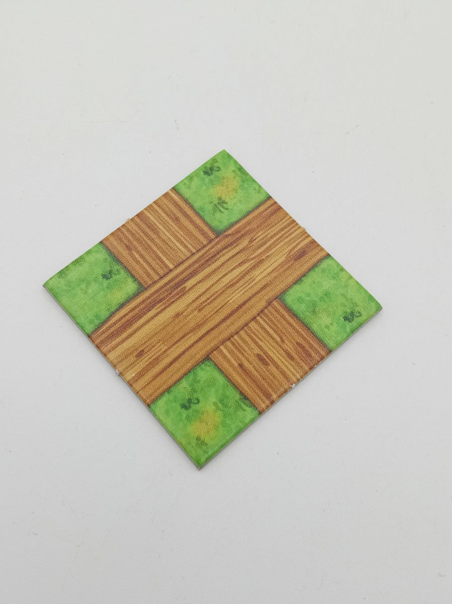 Square 40x40 mm with imprint paths