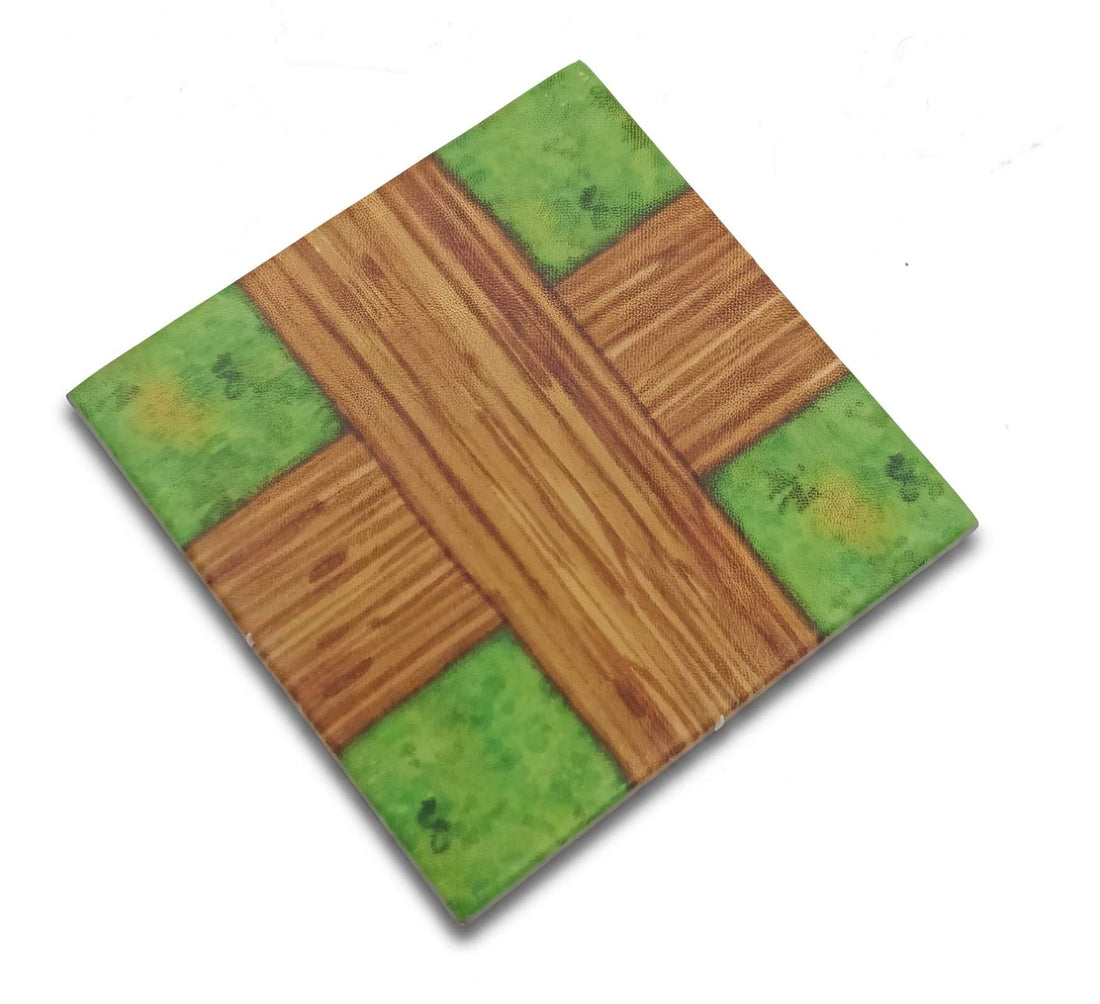 Quadrat 40x40 mm mit Aufdruck Wege