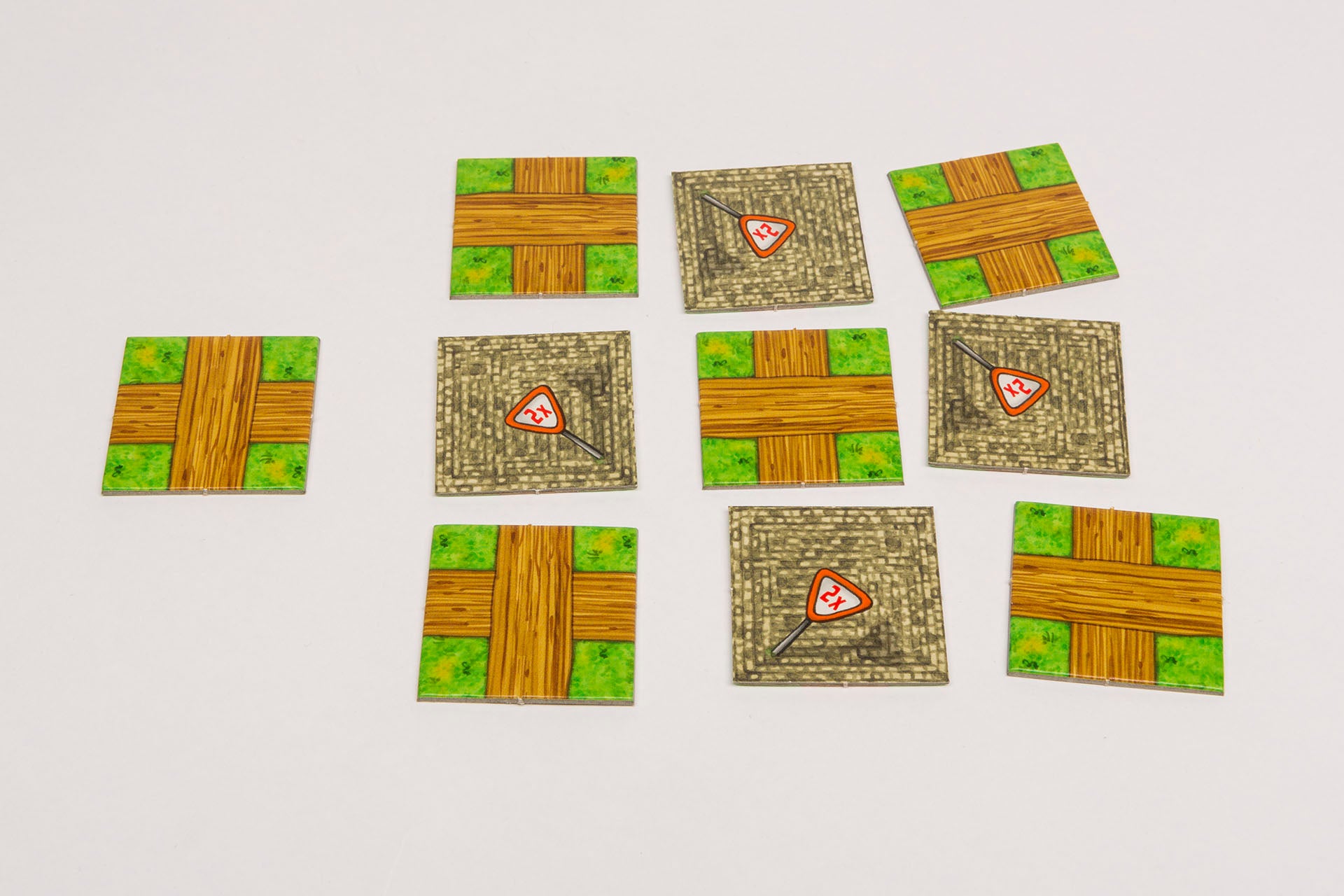 Quadrat 40x40 mm mit Aufdruck Wege