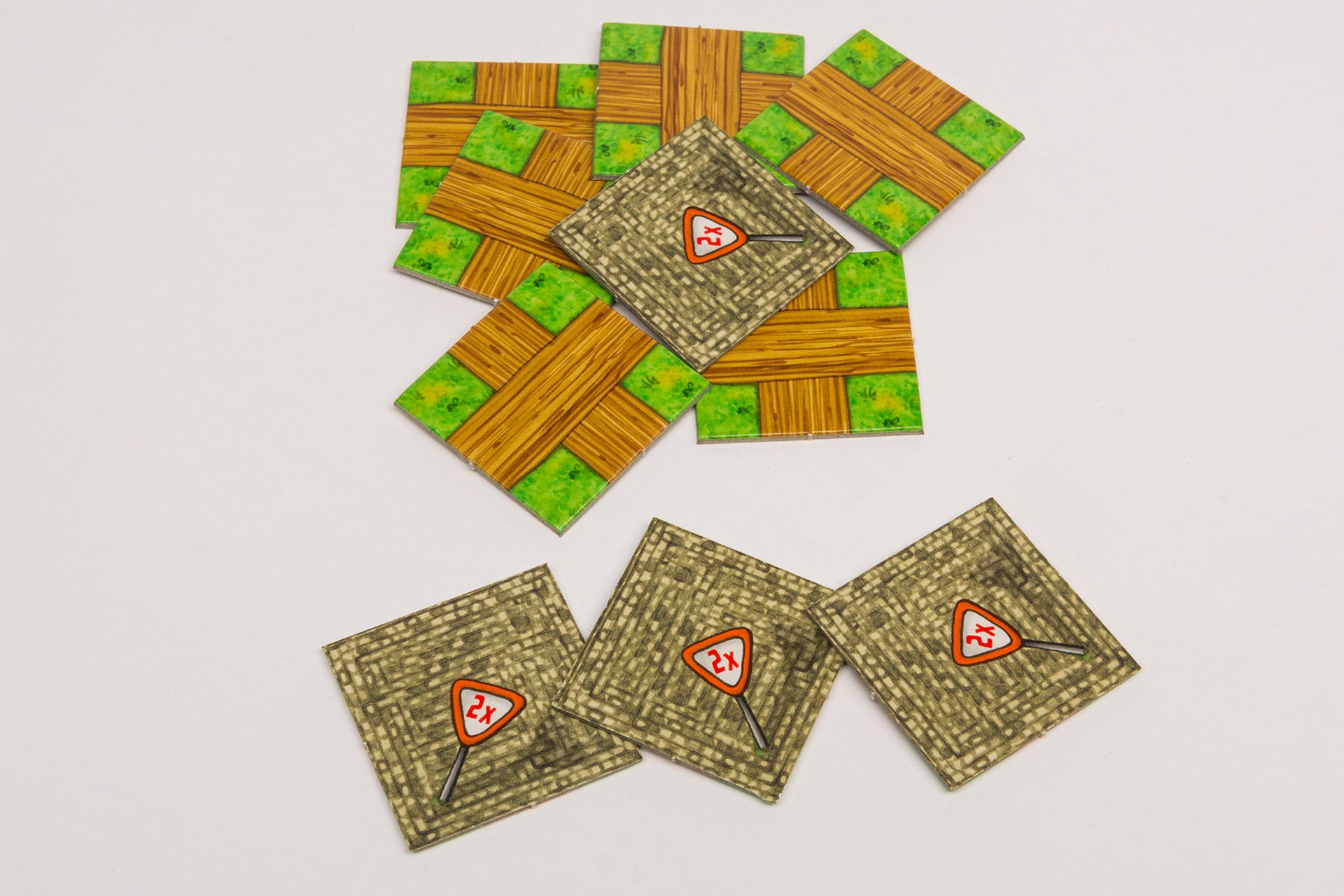 Quadrat 40x40 mm mit Aufdruck Wege