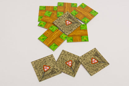Quadrat 40x40 mm mit Aufdruck Wege
