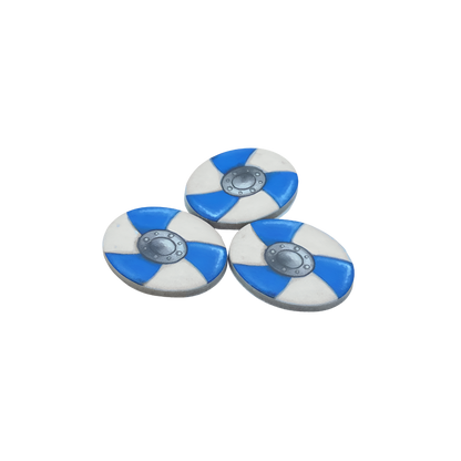 Viking shiled red-blue