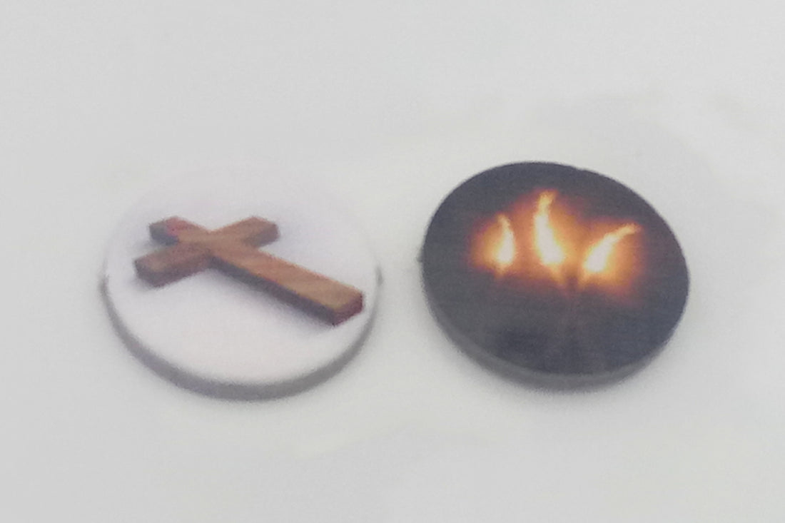 Unrest marker with torches