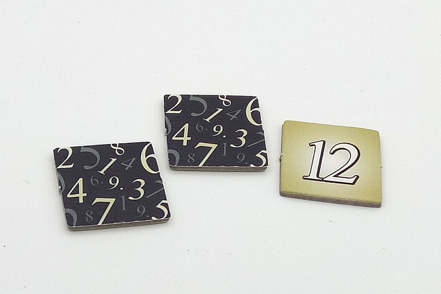 Zahlenmarker 0 - 12 eckig
