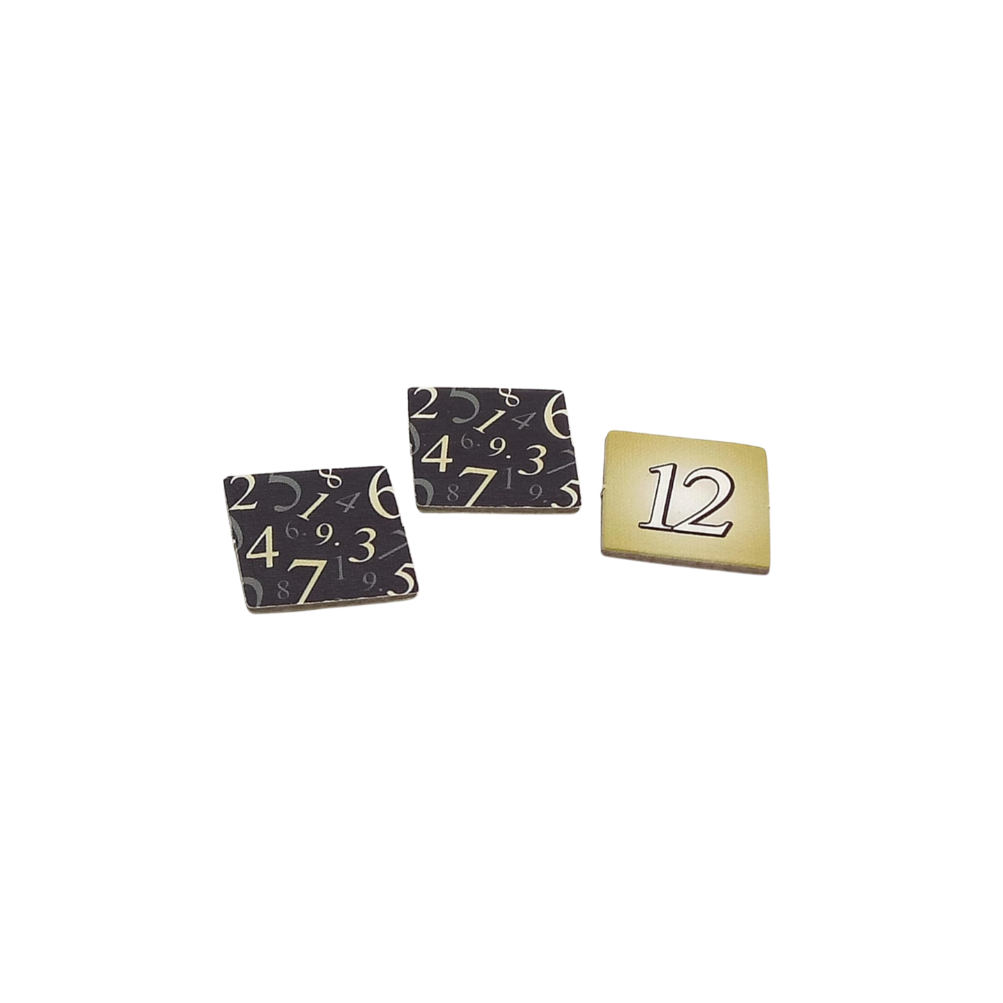 Zahlenmarker 0 - 12 eckig