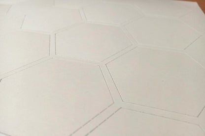 Sheets with blank hexagons 25mm