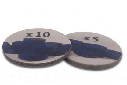 Counter - Vervielfältiger, Wertungsmarker mit Aufdruck (x5, x10)