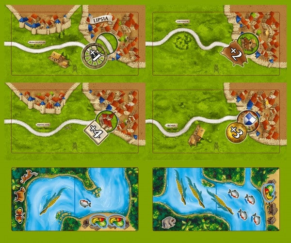 Carcassonne - Die Märkte zu Leipzig &amp; Mini-Erw. Carcassonne-Amazonas&quot; - (DEU/ENG)