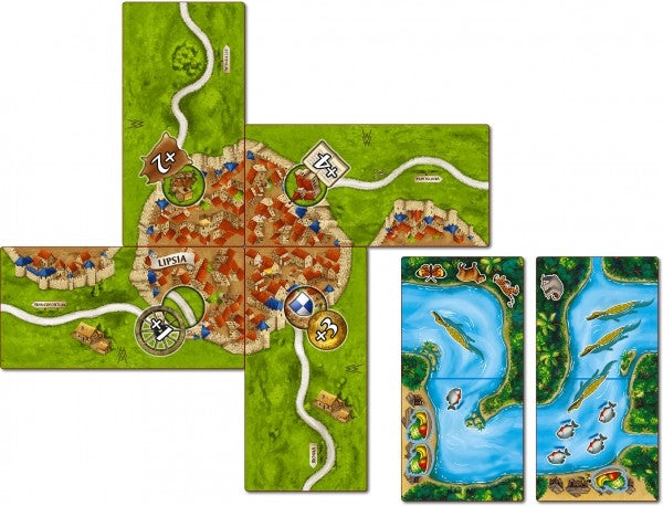 Carcassonne - Die Märkte zu Leipzig &amp; Mini-Erw. Carcassonne-Amazonas&quot; - (DEU/ENG)