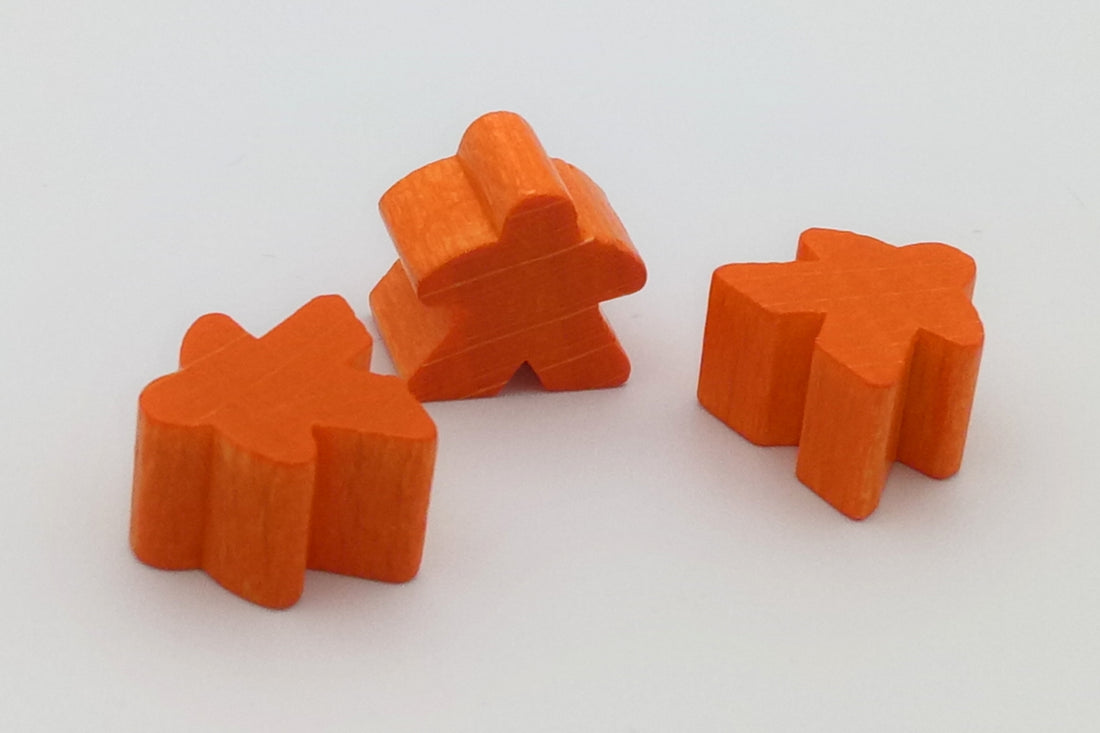 Carcassonne Meeples small - orange