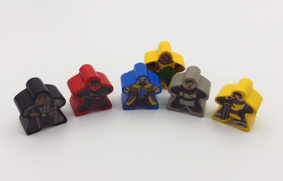 Labels for Carcassonne meeples