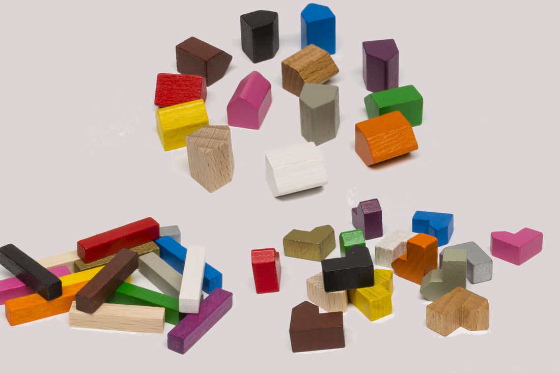 Wooden parts for Settlers base game 3-4 Players