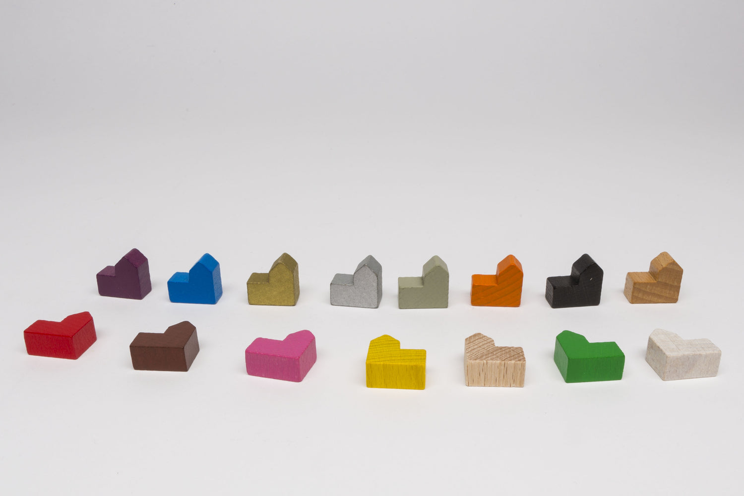Wooden parts for Settlers base game 3-4 Players