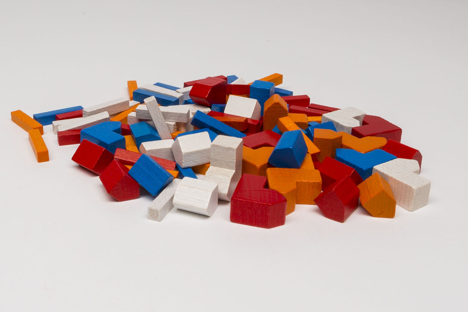 Wooden parts for Settlers base game 3-4 Players