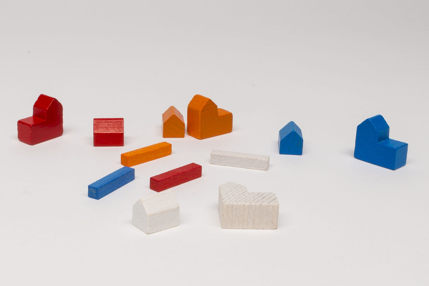 Wooden parts for Settlers base game 3-4 Players