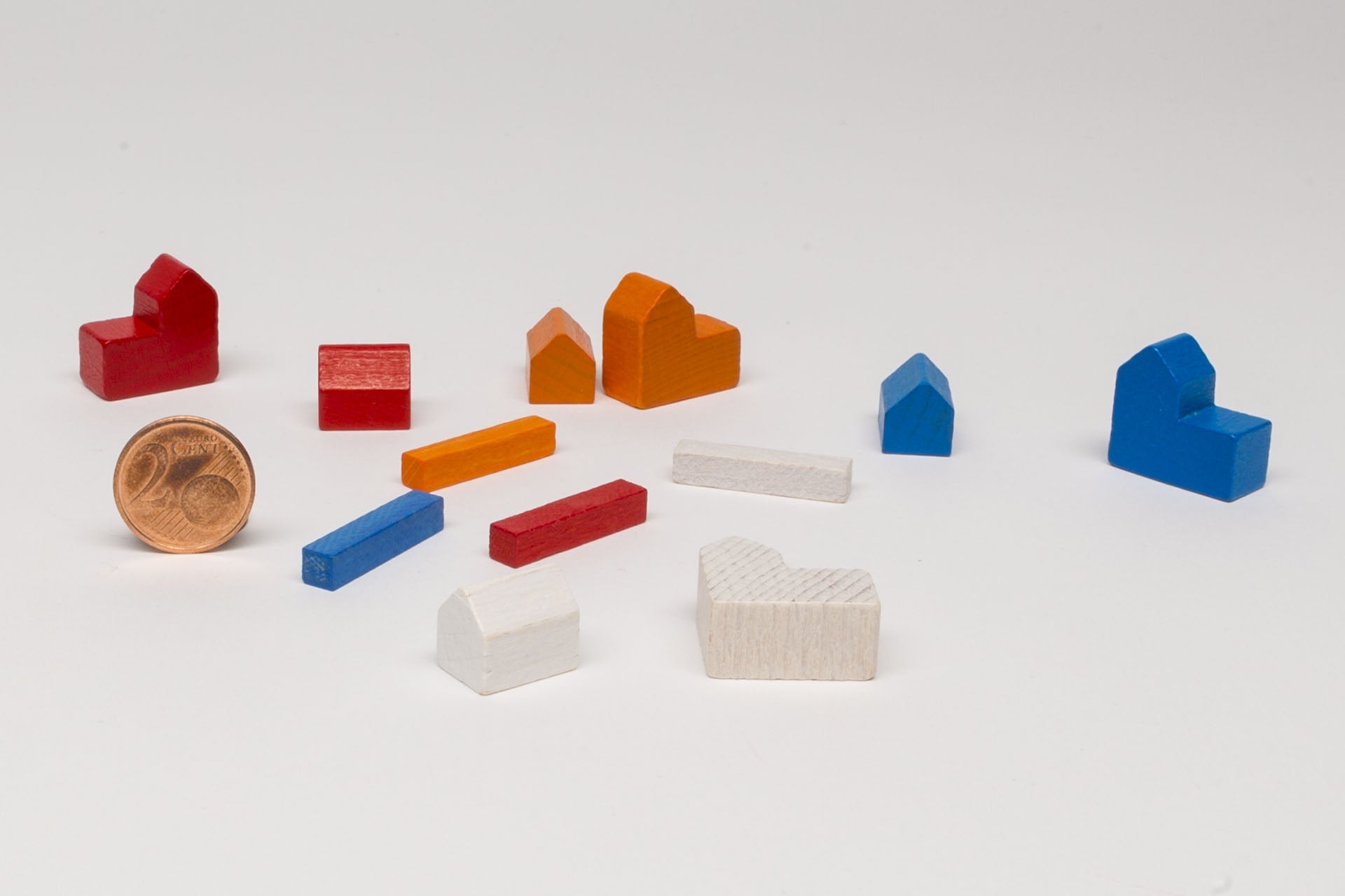 Wooden parts for Settlers base game 3-4 Players