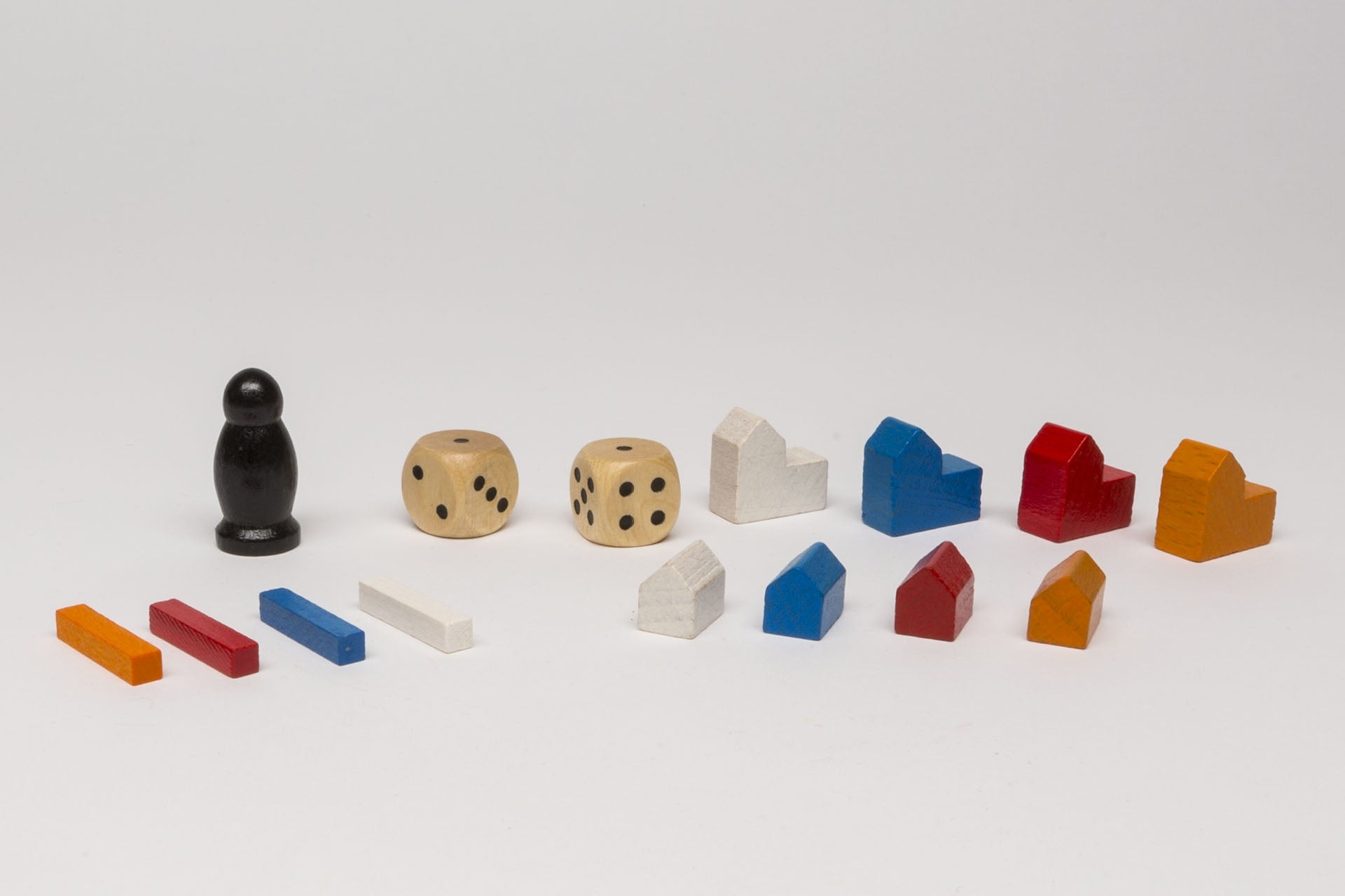 Wooden parts for Settlers base game 3-4 Players