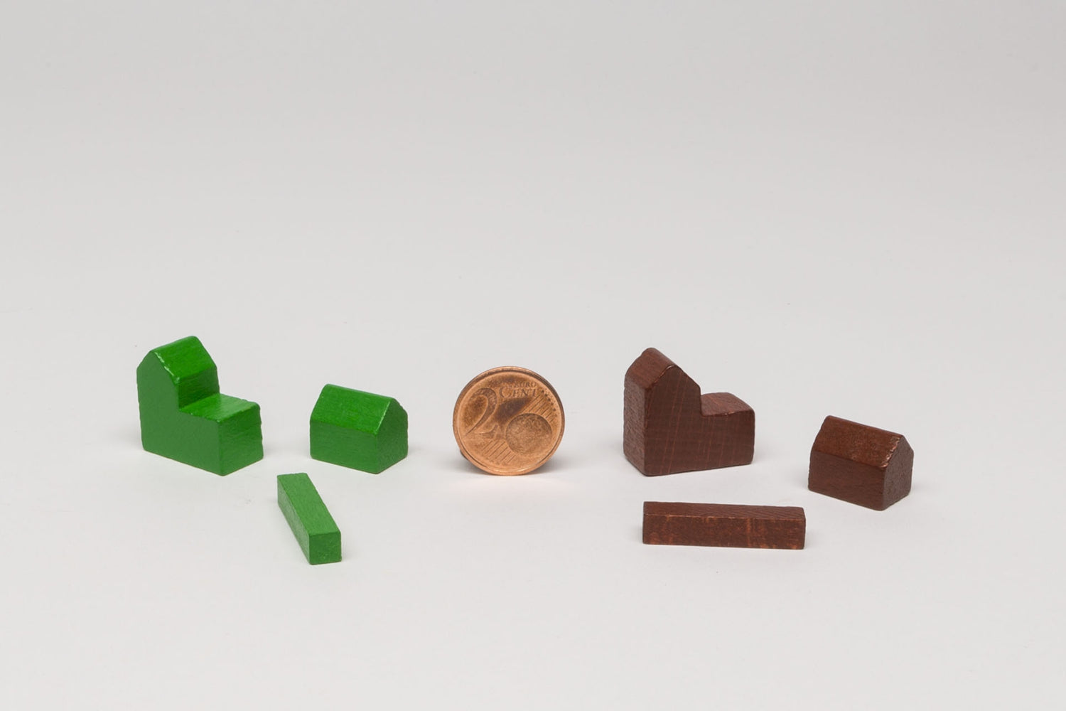 Wooden parts for Settlers base game 5-6 Players
