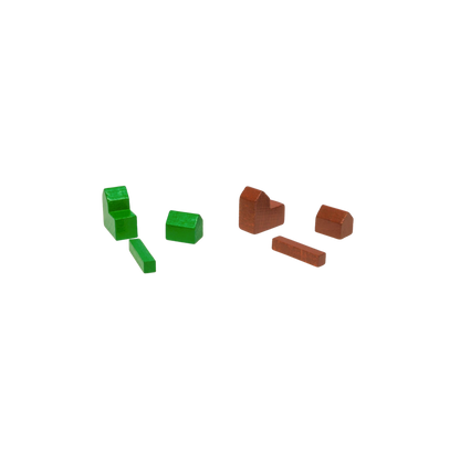 Wooden parts for Settlers base game 5-6 Players