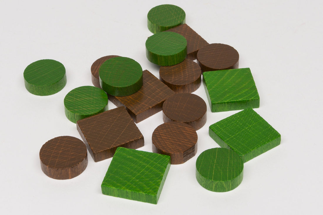 Wooden parts for Settlers expansion &quot;cities and knights&quot; 5-6 players