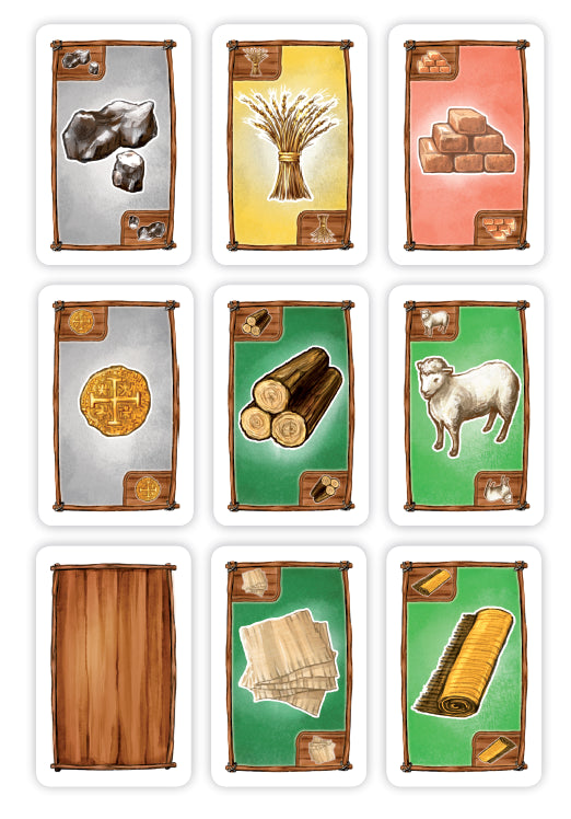 Resource cards (also suitable for settlers)