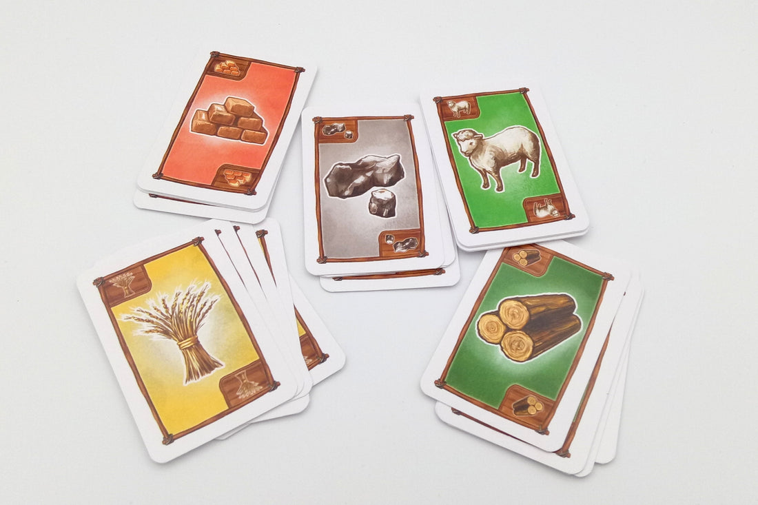 Kartensatz Rohstoffe (passend Siedler Erweiterung 5-6 Spieler)
