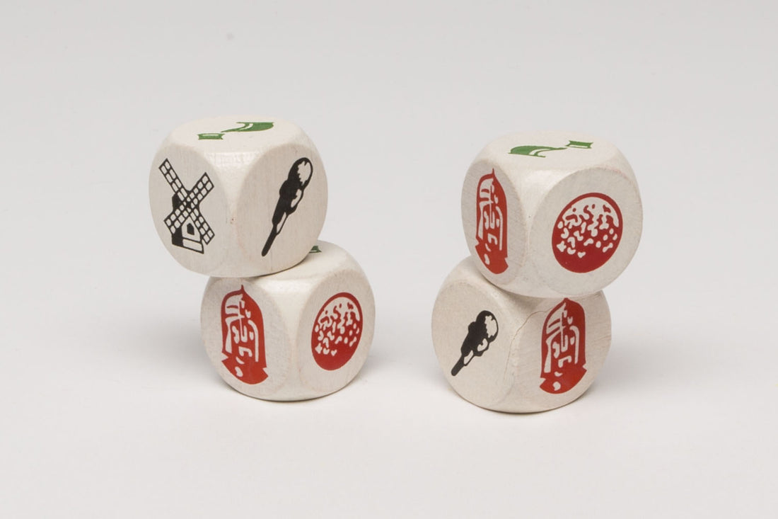 Symbol-Dice for Settlers &quot;Card game&quot;