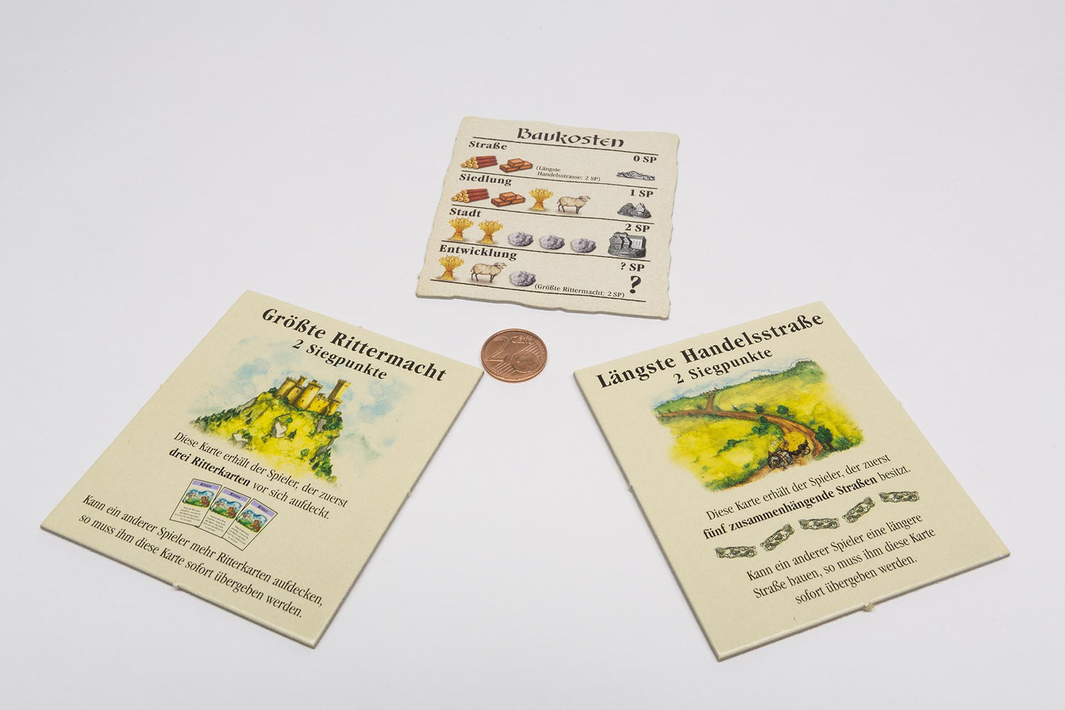 3 Pappteile (Basisspiel, 3-4 Spieler, 2. Edition EK)