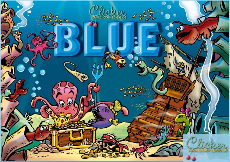 BLUE in metal box