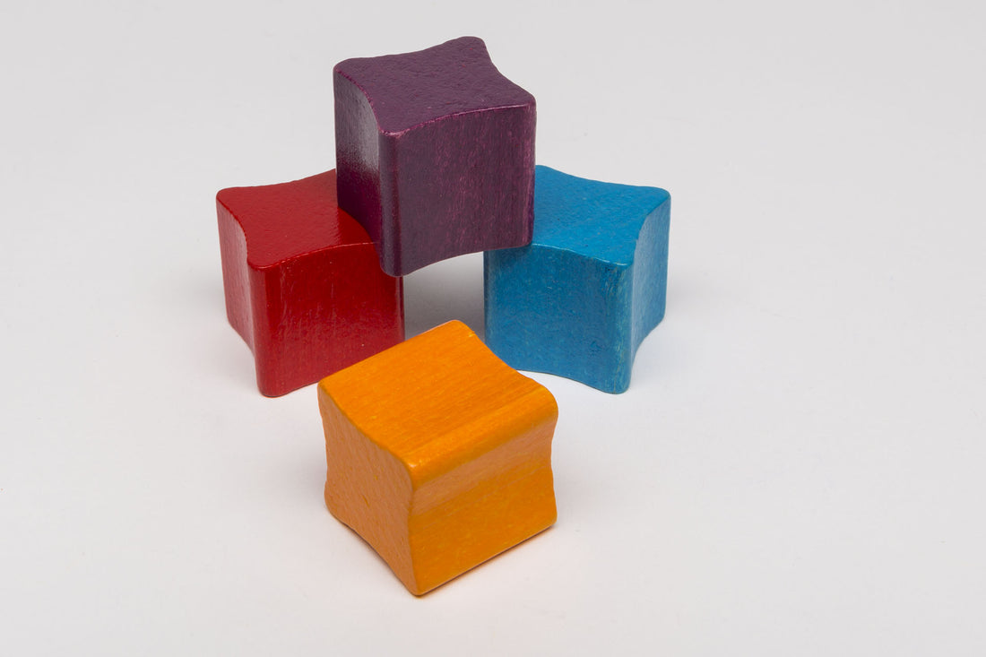 Conic dice purple