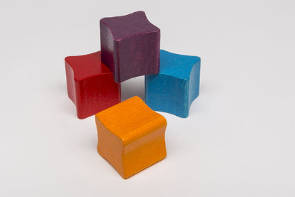 Conic dice purple