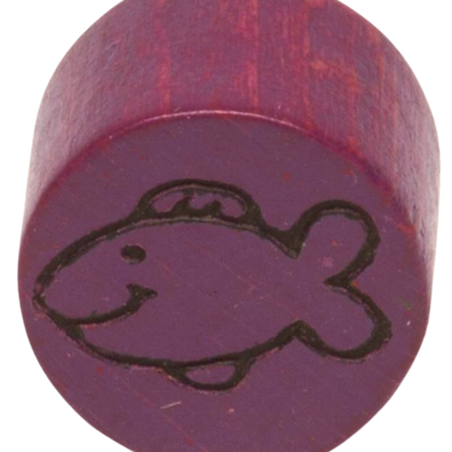 Zylinder 15x10 mm mit Prägung Fisch