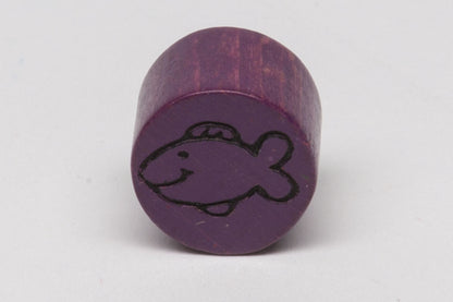 Zylinder 15x10 mm mit Prägung Fisch