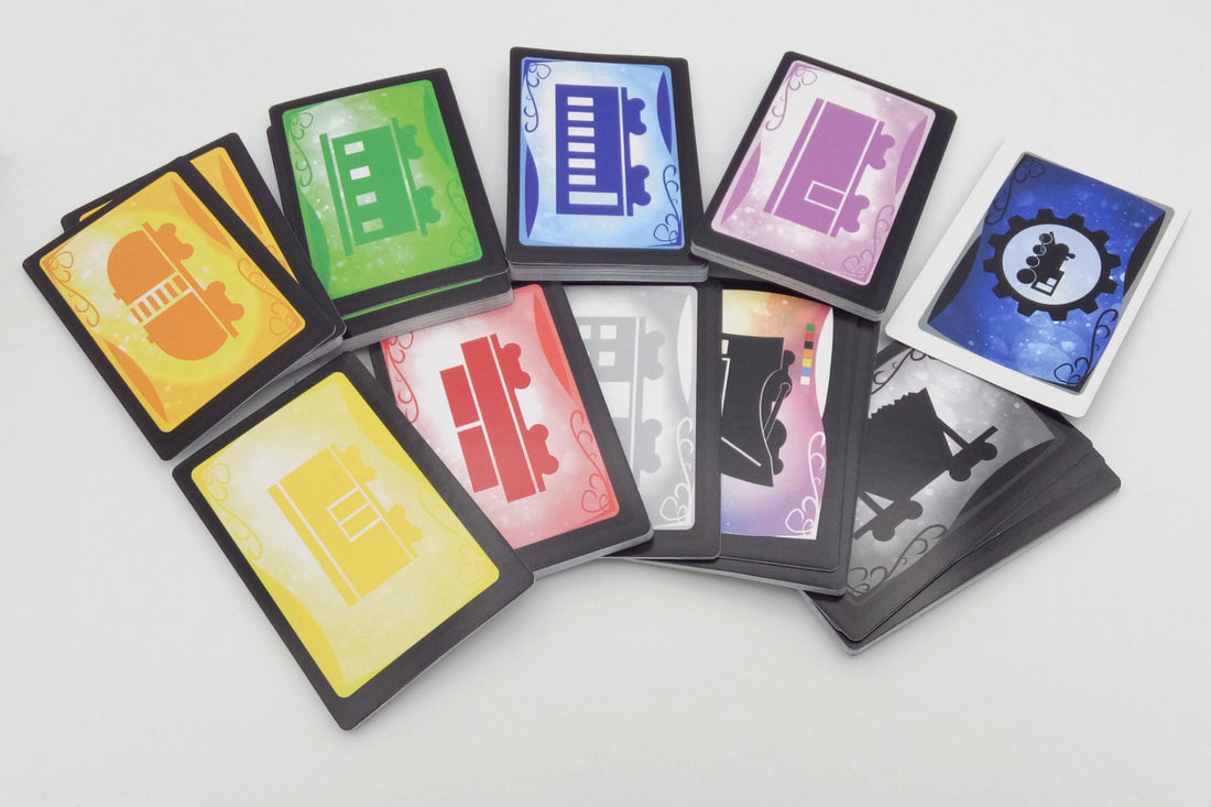 Set of train cards (suitable for Ticket to ride)