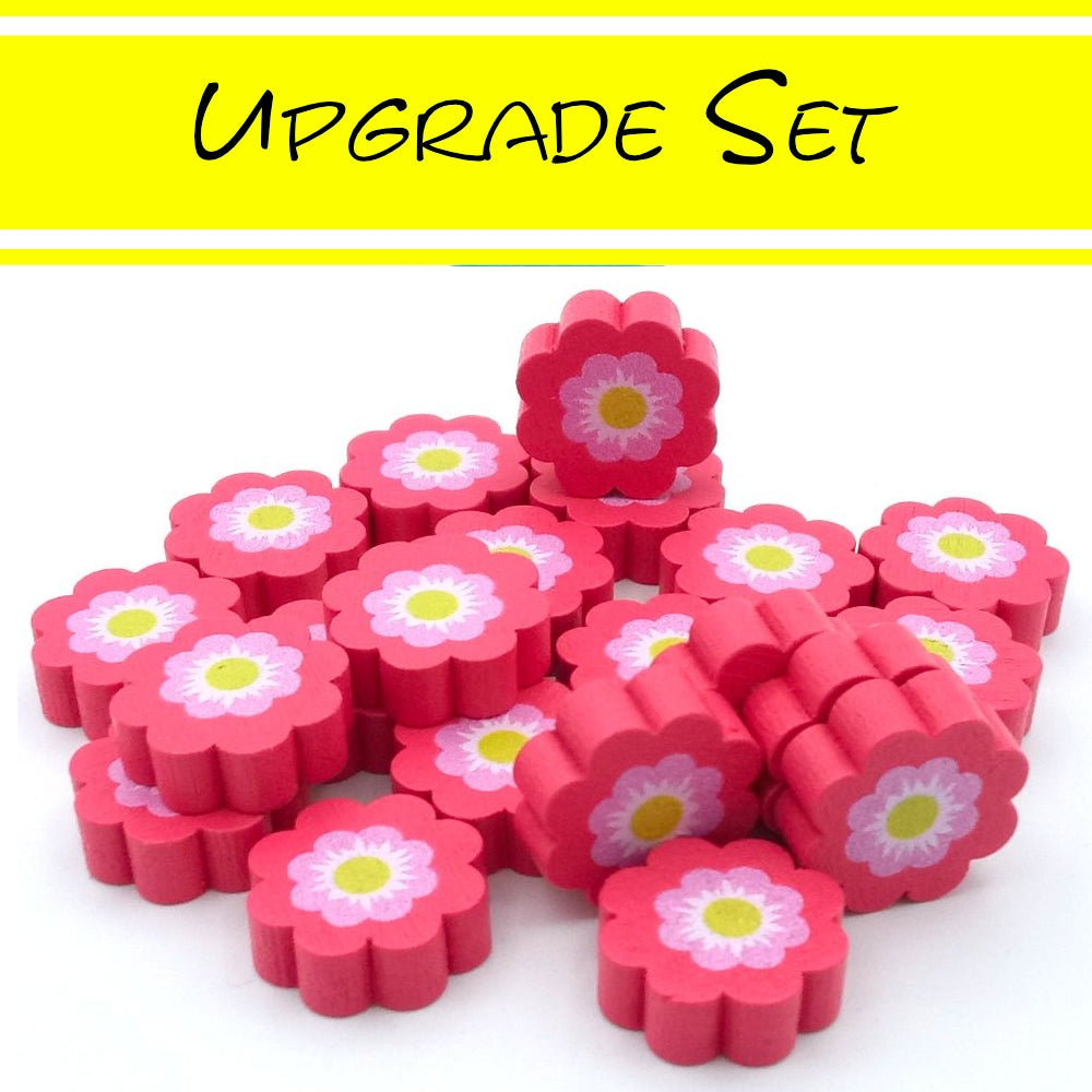 Flügelschlag Oceania Erweiterung - Holzteile Deluxe für Blumen